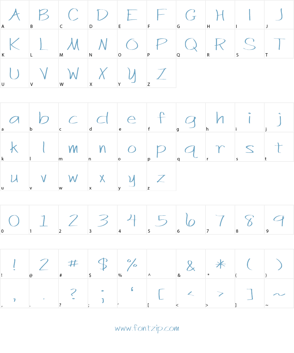 Just Act Casual Font Character